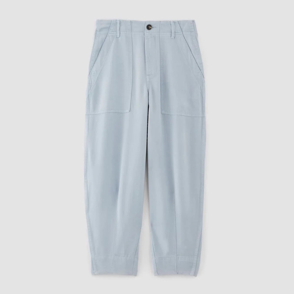 EVERLANE The Utility Chambray Blue ButterSoft Pants Trousers